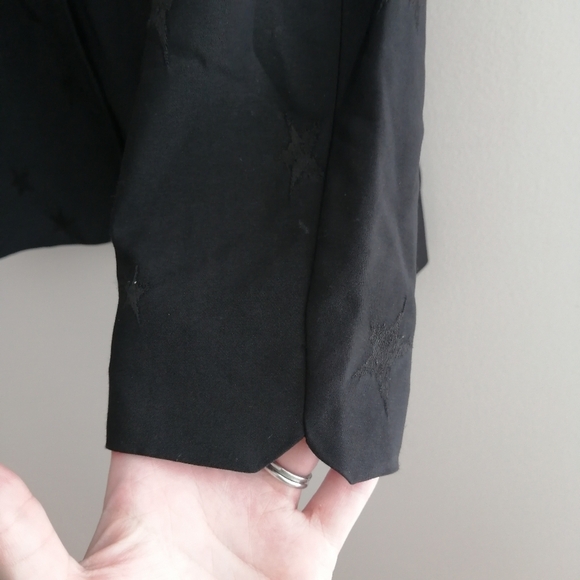 Zadig & Voltaire Victor Star Deluxe Embossed Black Blazer 38 (Medium) - Picture 6 of 17